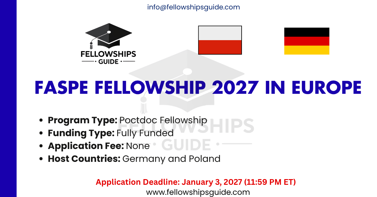 FASPE Fellowship 2027 in Europe