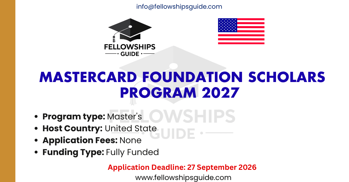 Mastercard Foundation Scholars Program 2027