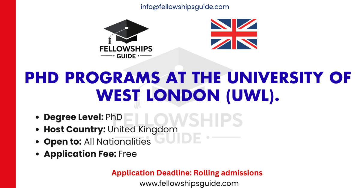PhD Programs at the University of West London (UWL).