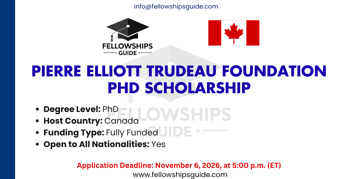 Pierre Elliott Trudeau Foundation PhD Scholarship