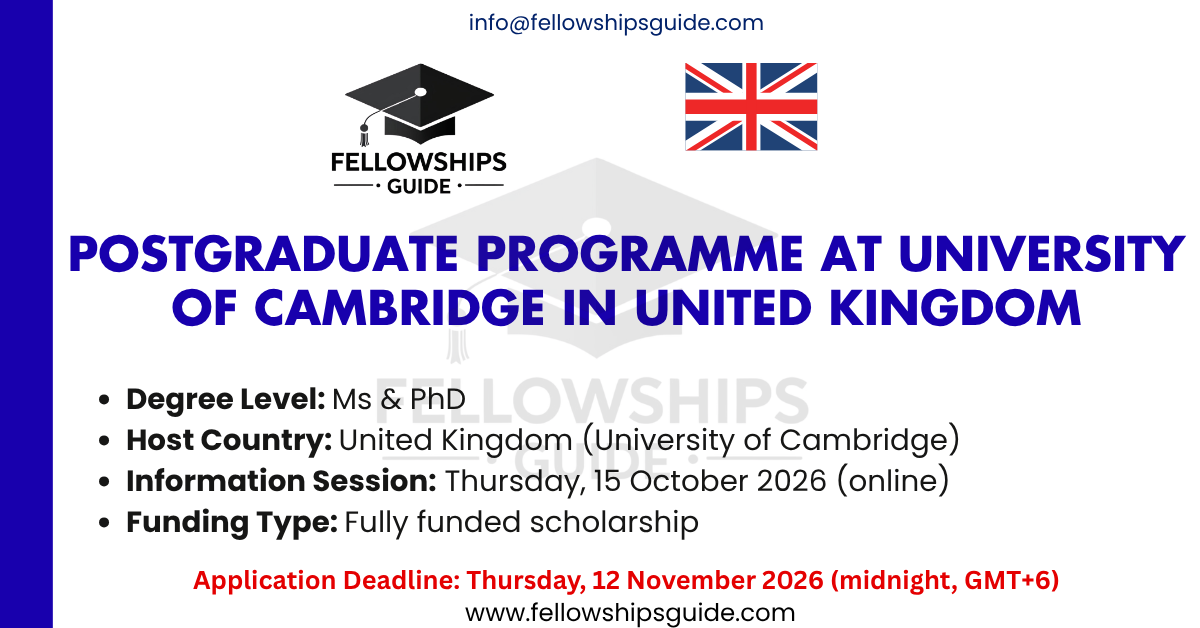 University of Central Asia Cambridge Scholarship Programme (2027-2028)