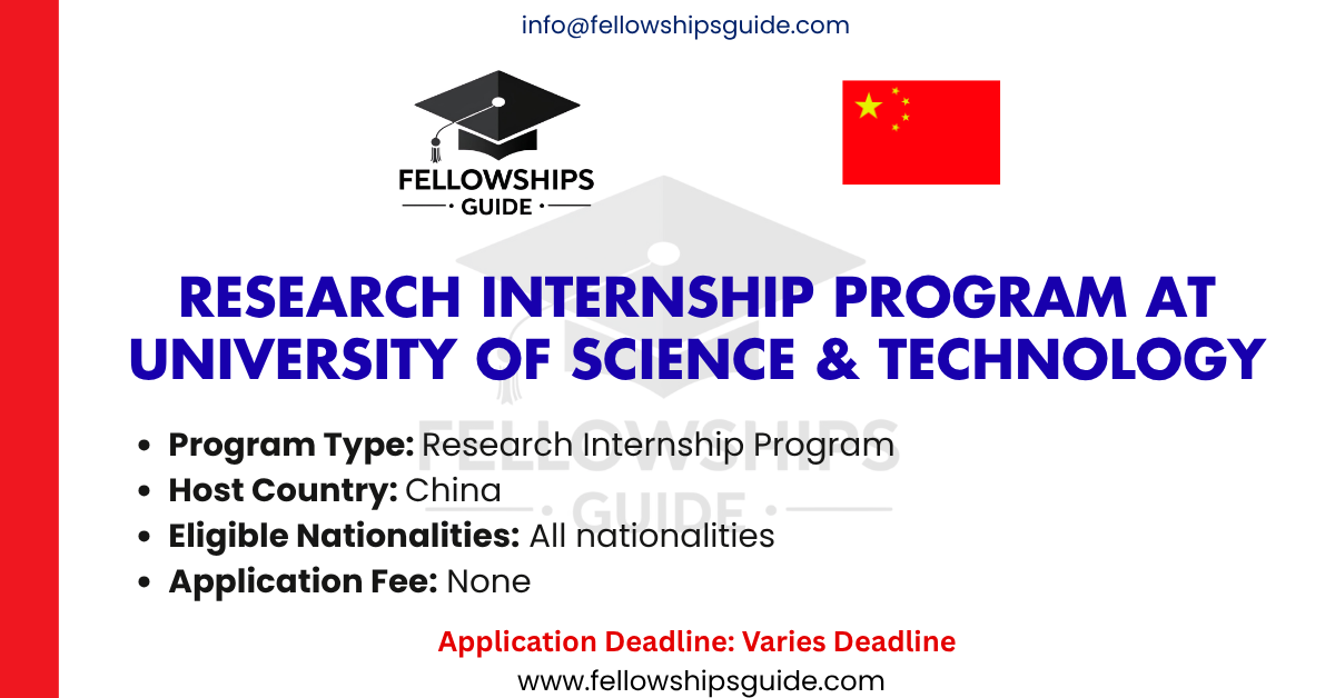 Research Internship Program at University of Science & Technology