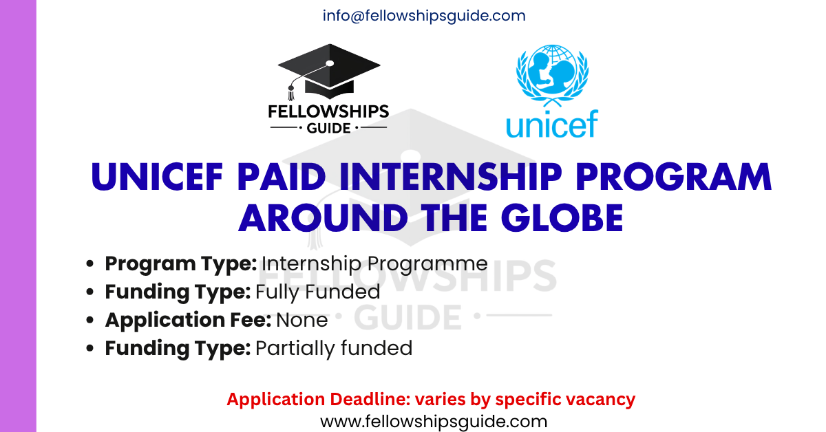 UNICEF Paid Internship Program around the Globe