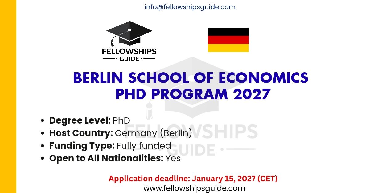 Berlin School of Economics PhD Program 2027