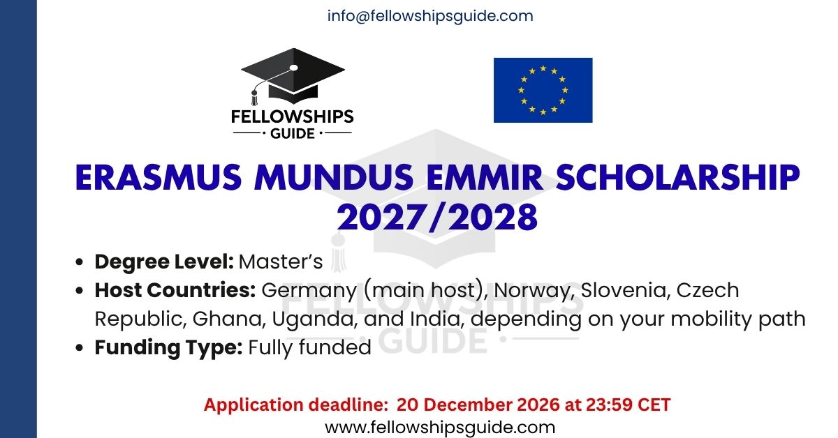 Erasmus Mundus EMMIR Scholarship 2027/2028