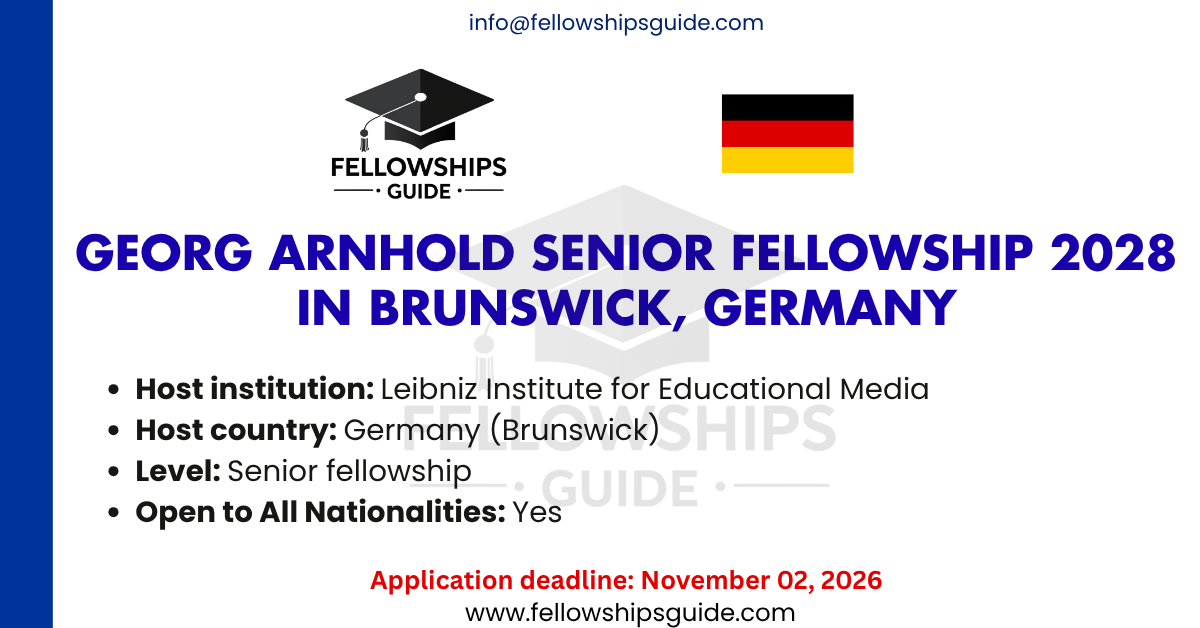Georg Arnhold Senior Fellowship 2028 in Brunswick, Germany