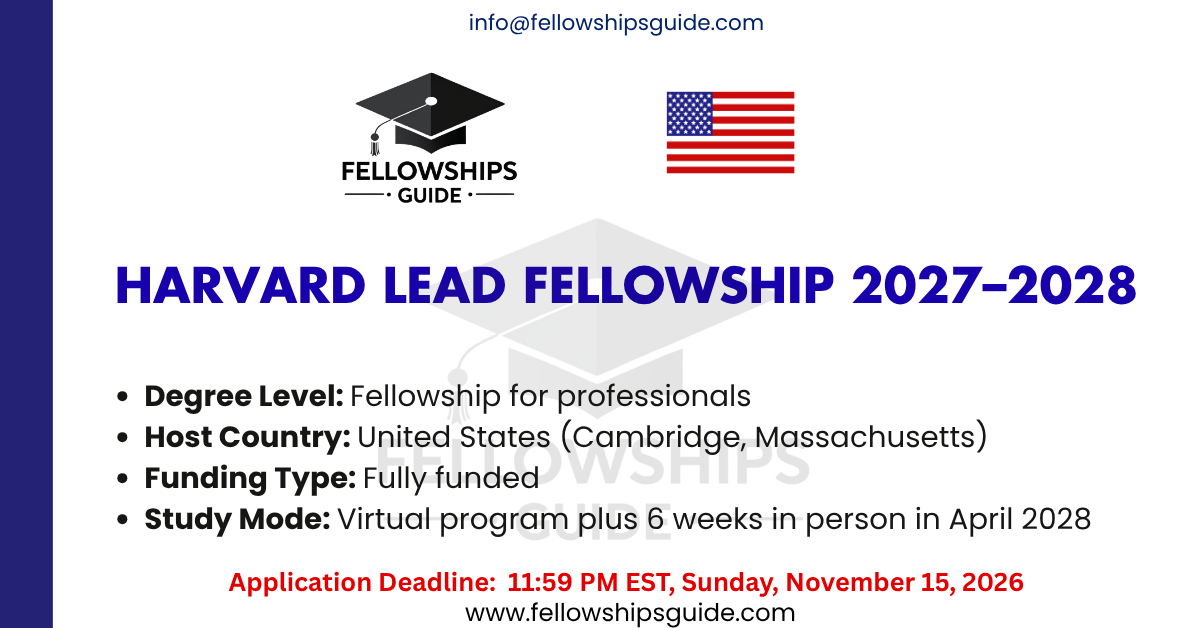 Harvard LEAD Fellowship 2027–2028
