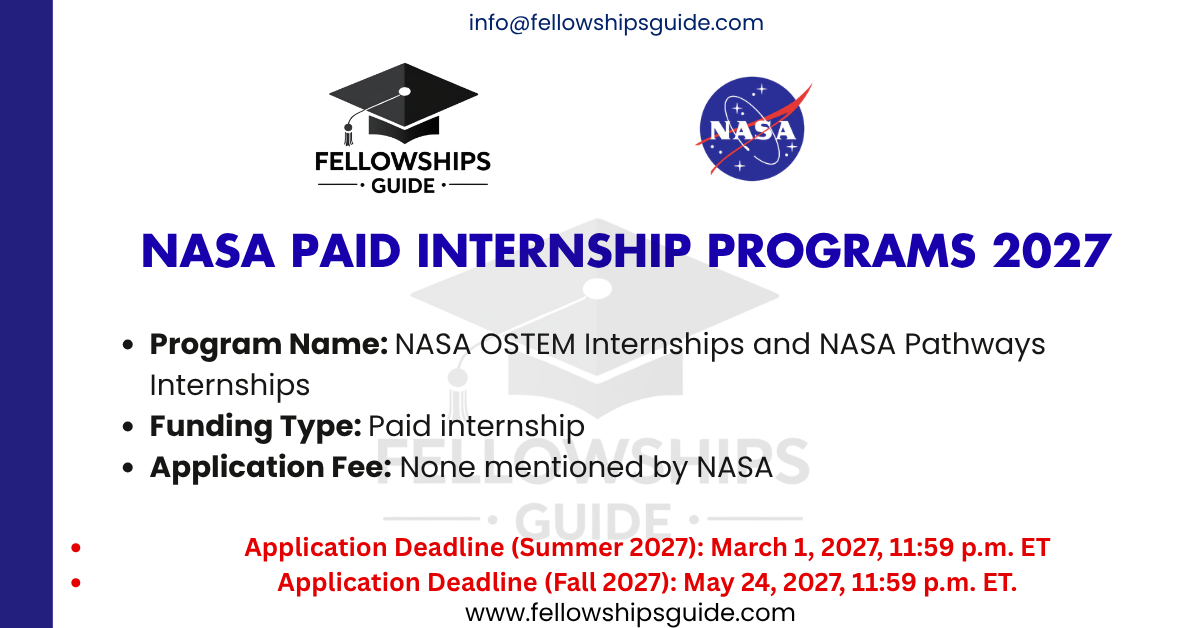 NASA Paid Internship Programs 2027