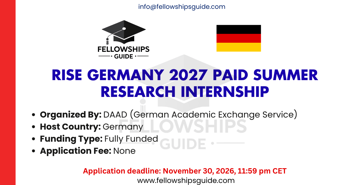 RISE Germany 2027 Paid Summer Research Internship